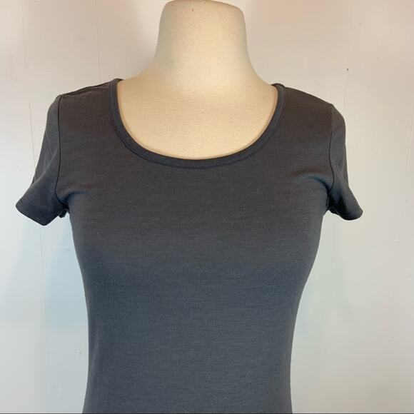 Athleta Ella Gray Black Stretch Colorblock Dress Size Woman's XXS - Picture 7 of 8